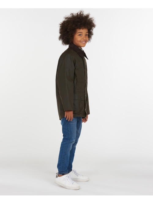 Boy´s Barbour Classic Beaufort Waxed Olive