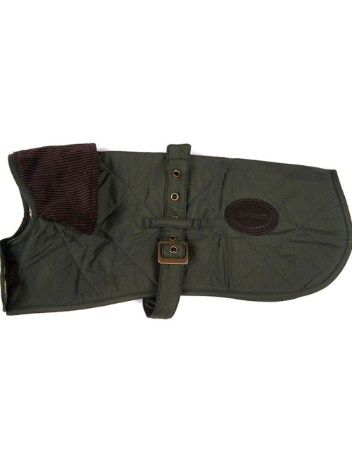 Barbour Quilted Dog Coat Olive Gn