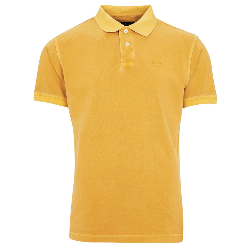 Barbour Washed Sports Polo Shirt Mustard