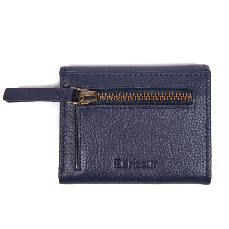 Barbour Barbour Leather Billfold Purse Navy