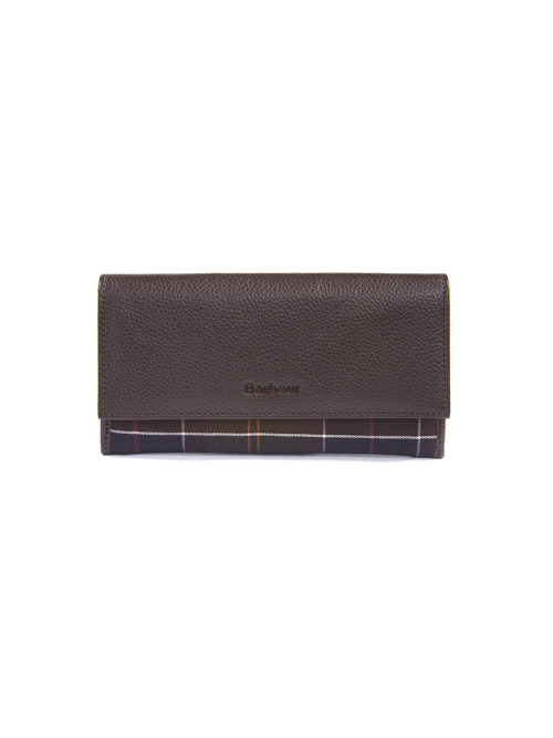 Barbour Leather Convertible Wallet Dk