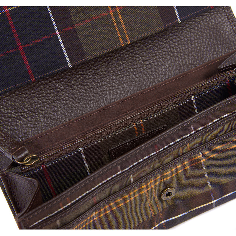 Barbour Leather Convertible Wallet Dk