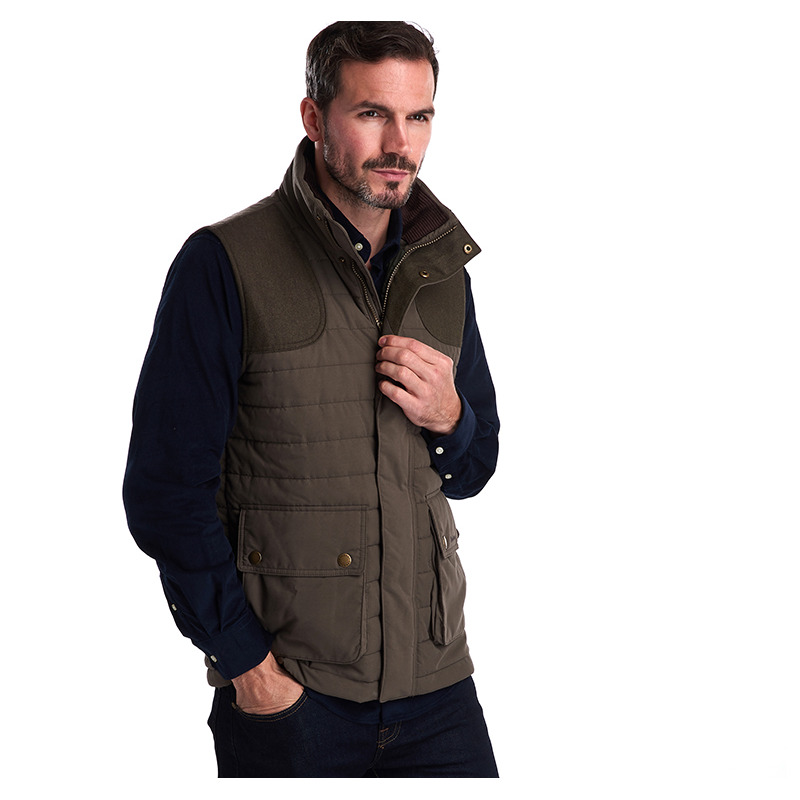 Barbour Rugby Scrum Gilet Forest