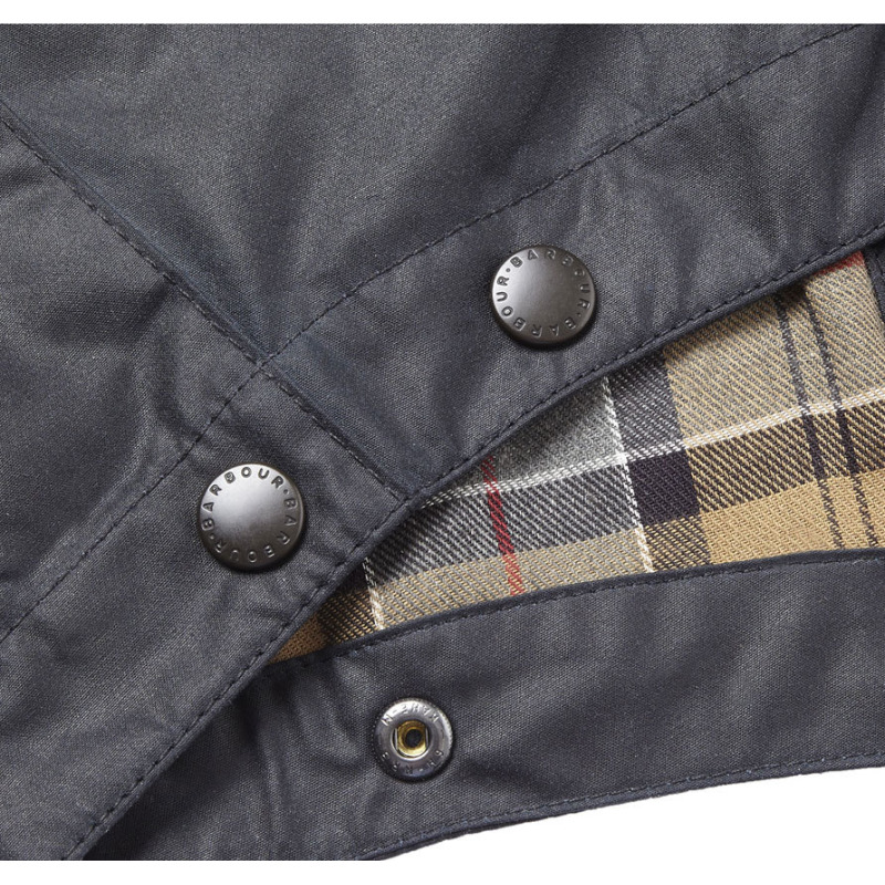 Barbour Waxed Cotton Hood Navy