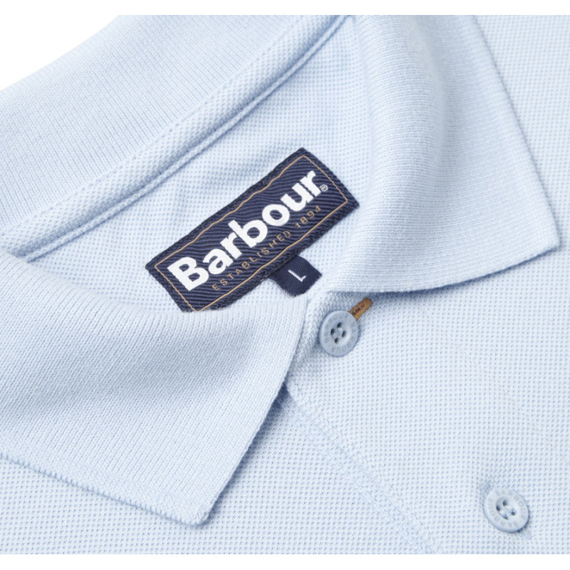 Barbour Sports Polo Shirt Sky