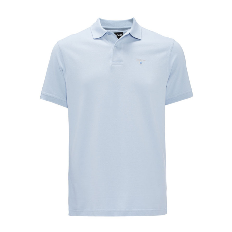 Barbour Sports Polo Shirt Sky