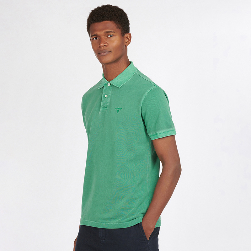 Barbour Washed Sports Polo Shirt Turf