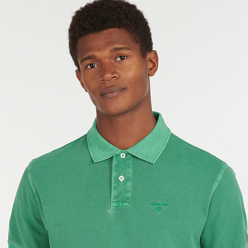 Barbour Washed Sports Polo Shirt Turf