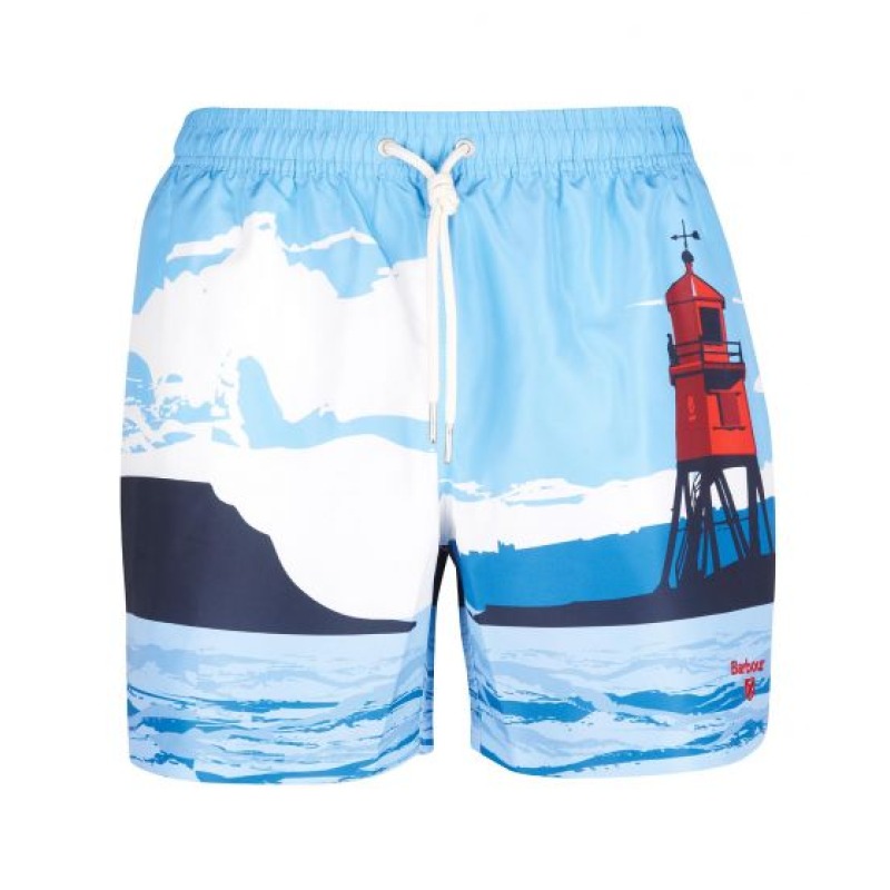 Barbour Beacon Print Swim Shorts