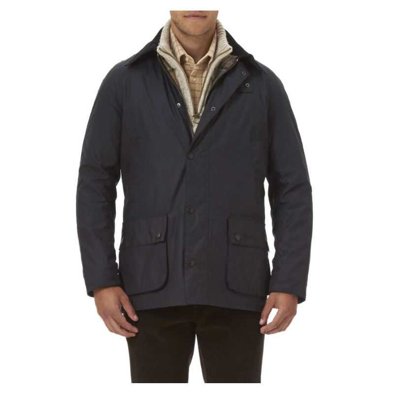 Barbour Ashby Waxed Jacket Navy