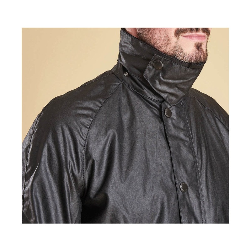 Barbour Ashby Waxed Jacket Black