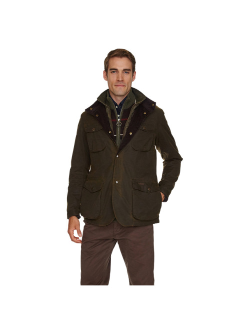 Barbour Ogston Waxed Jacket Olive