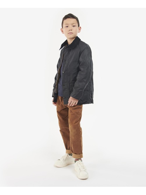 Barbour Boys’ Bedale Waxed Jacket Navy