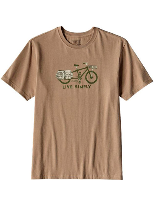 Patagonia Bicycle T-Shirt Khaki