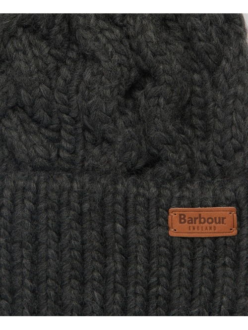 Barbour Beanie Penshaw Cable Charcoal