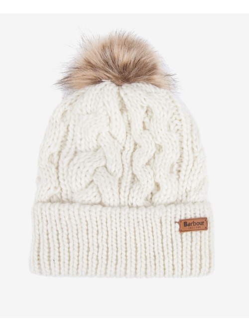Barbour Beanie Penshaw Cable Cream