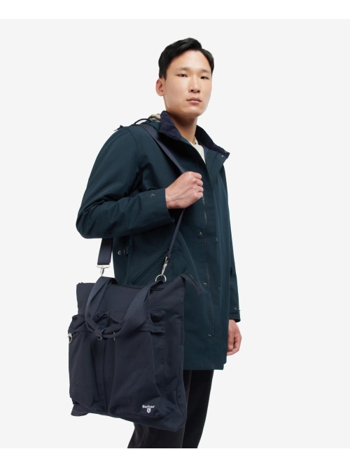 Barbour Cascade Two-Way Tote Bag Navy